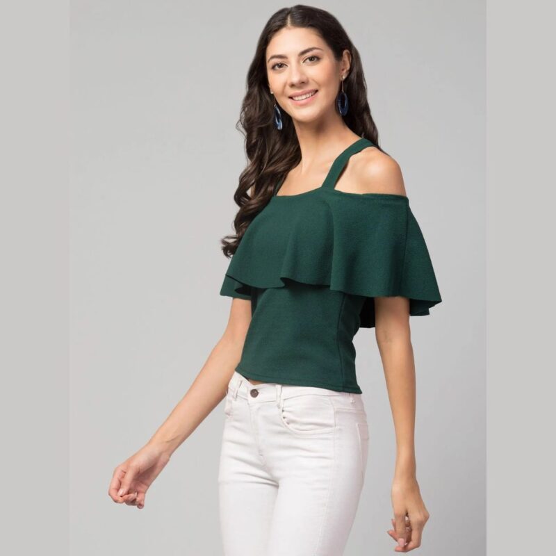 Airbiter Collection Women's Cotton Blend Solid Tops - Image 2