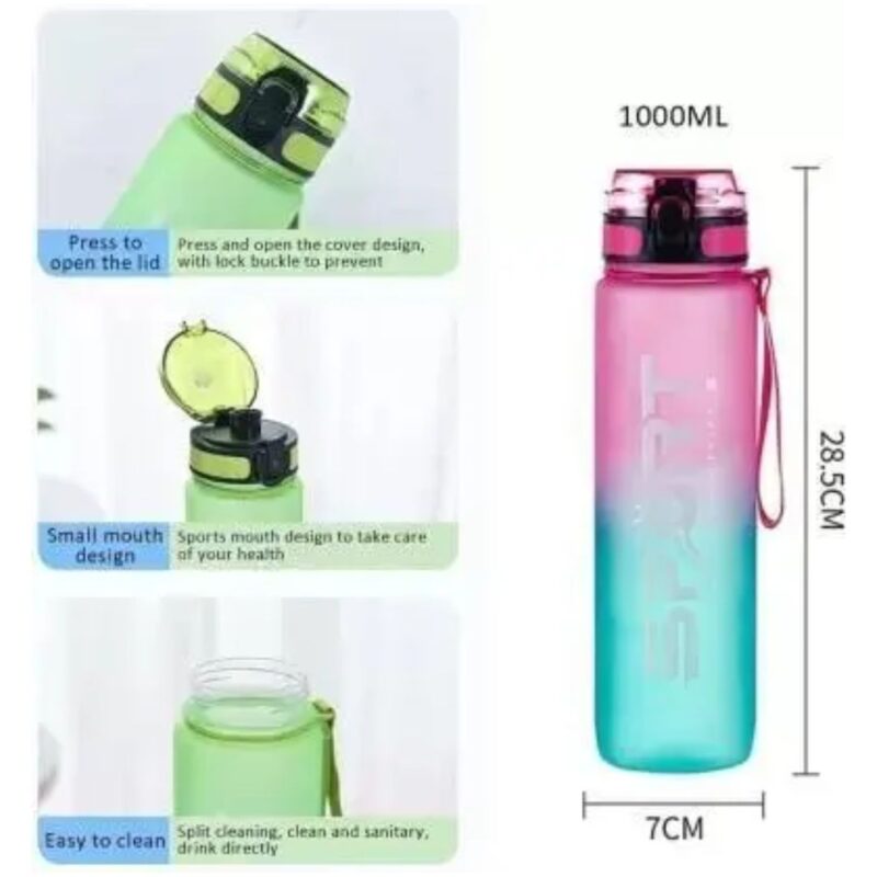 Sport Print Water Bottle Gym Water Bottle - Image 2