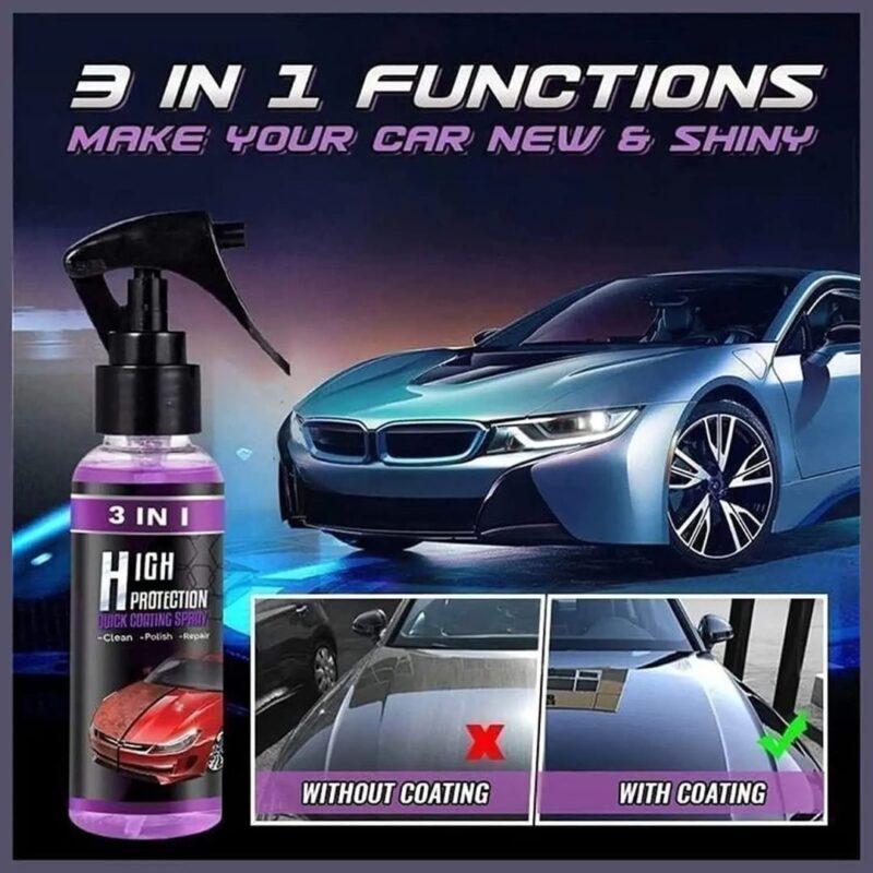 3-in-1 Car Ceramic Coating Spray (Pack of 1) - Image 2