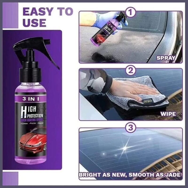 3-in-1 Car Ceramic Coating Spray (Pack of 1) - Image 3