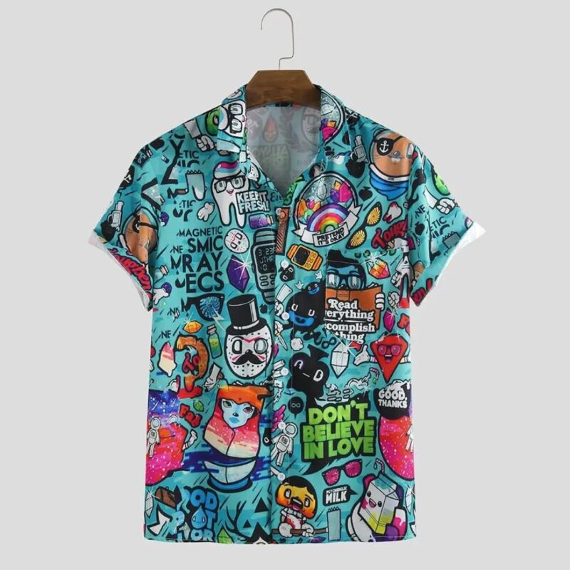 Rayon Printed Half Sleeves Regular Fit Men's Casual Shirt