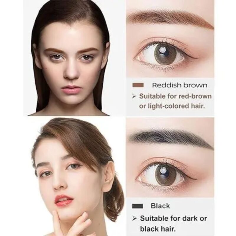 Waterproof 4 Points Microblading Eyebrow Pen with a Micro-Fork Tip Applicator - Image 2