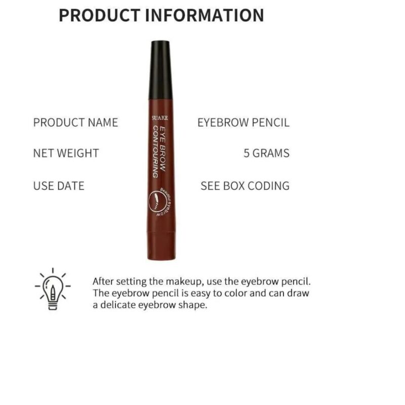Waterproof 4 Points Microblading Eyebrow Pen with a Micro-Fork Tip Applicator - Image 3