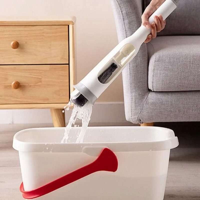 Self Squeezing Mop, Folding Sponge Mop, Absorbs More & Easier to Dry & Store