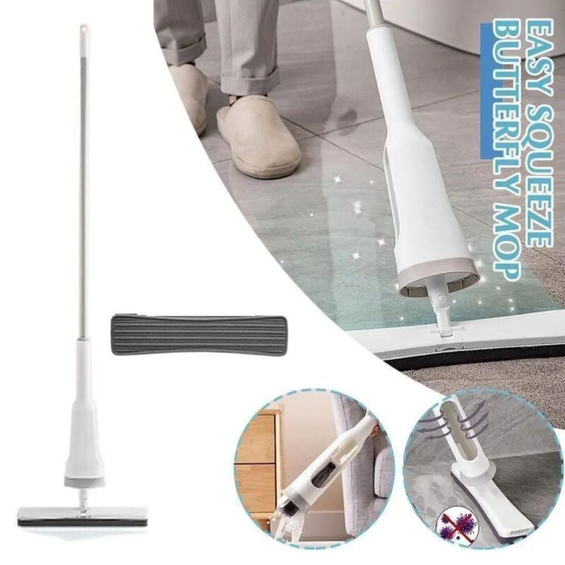 Self Squeezing Mop, Folding Sponge Mop, Absorbs More & Easier to Dry & Store - Image 6