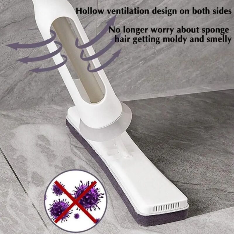 Self Squeezing Mop, Folding Sponge Mop, Absorbs More & Easier to Dry & Store - Image 4