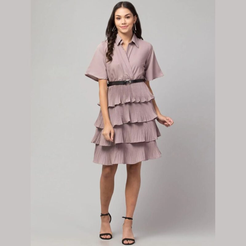 Oceanista Women's Crepe Solid Shirt