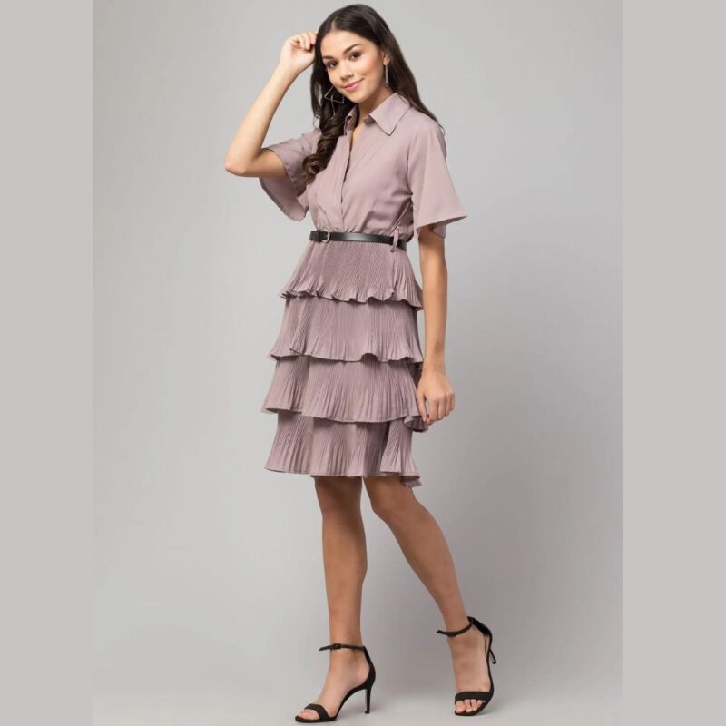Oceanista Women's Crepe Solid Shirt - Image 3
