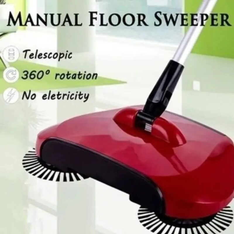 Floor Dust Cleaning MOP Broom with Dustpan Multi Functional Broom Machine for Home & Office - Image 2