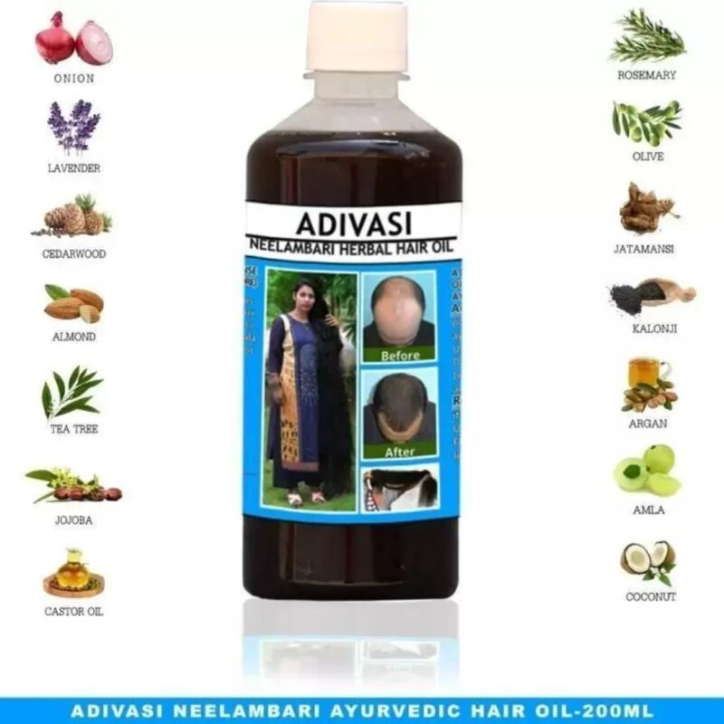 Adivasi Neelambari Herbal Hair Oil - Image 2