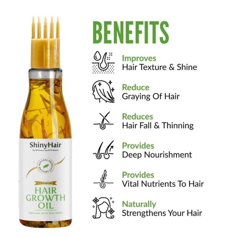 ShinyHair Growth Oil Enriched With Real Herbs - Image 2