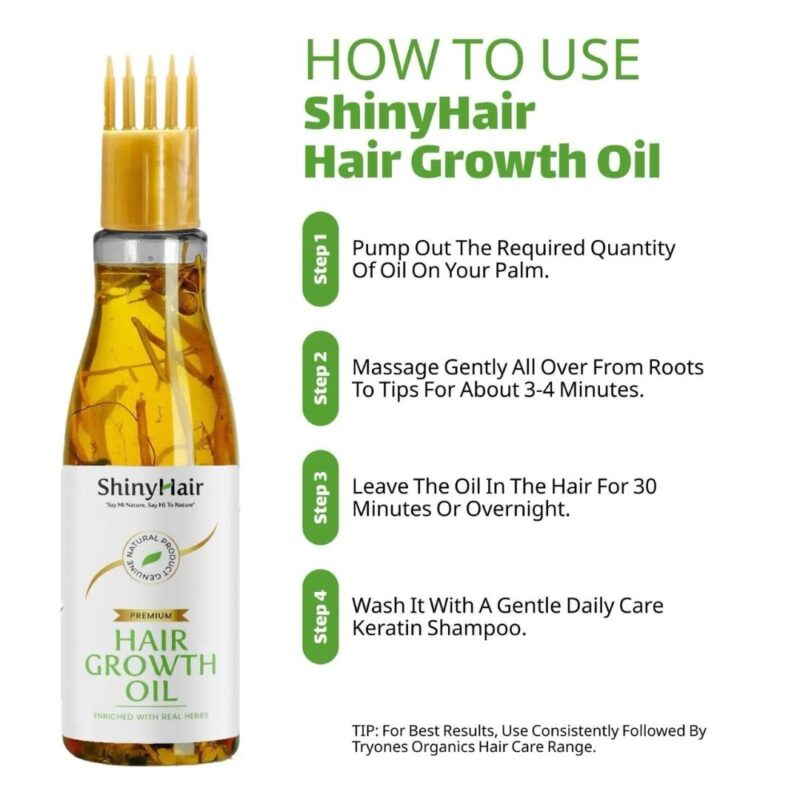 ShinyHair Growth Oil Enriched With Real Herbs - Image 5